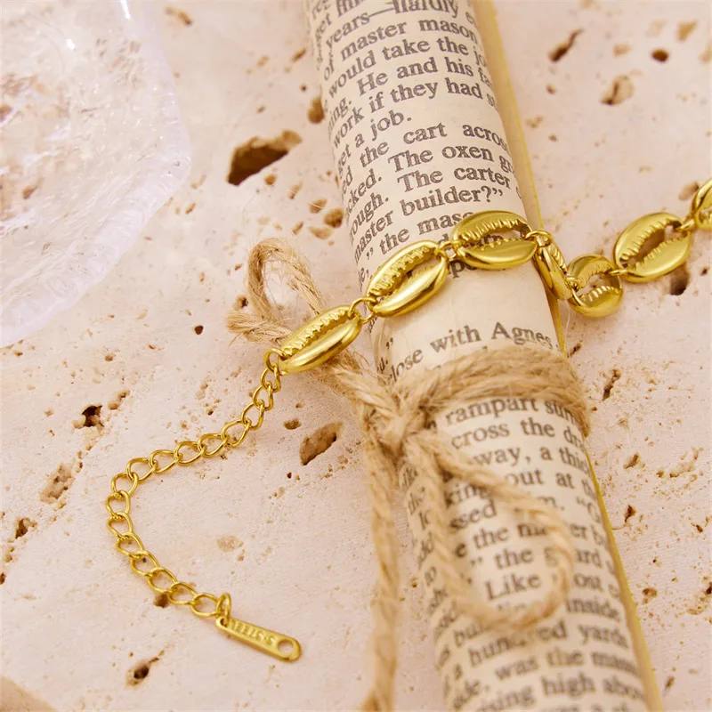 Bracelet Chaîne Grain de Café Plaqué Or 18K – Image 3