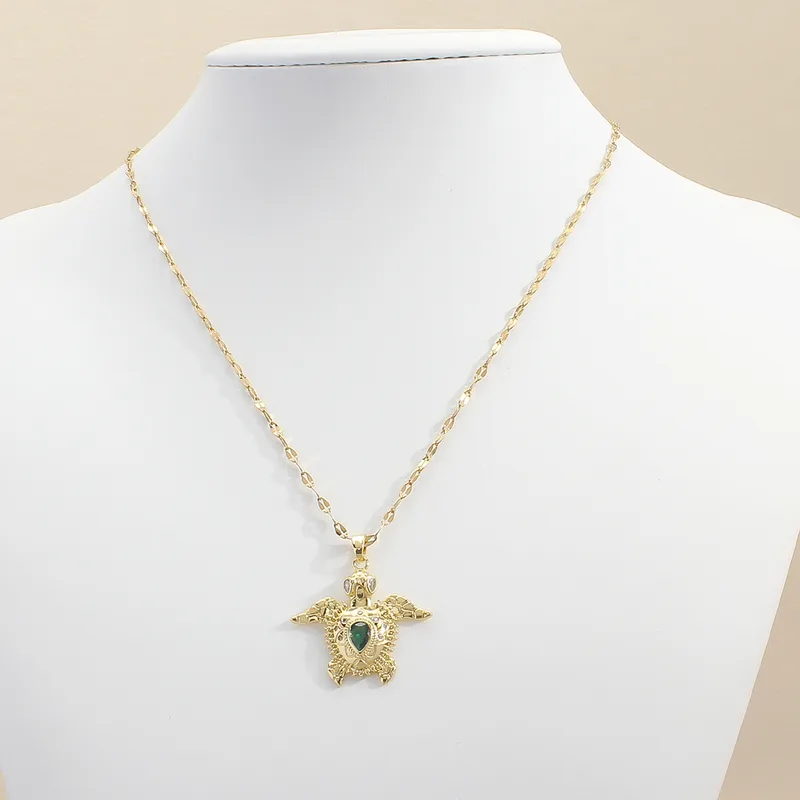 Collier Tortue Doré