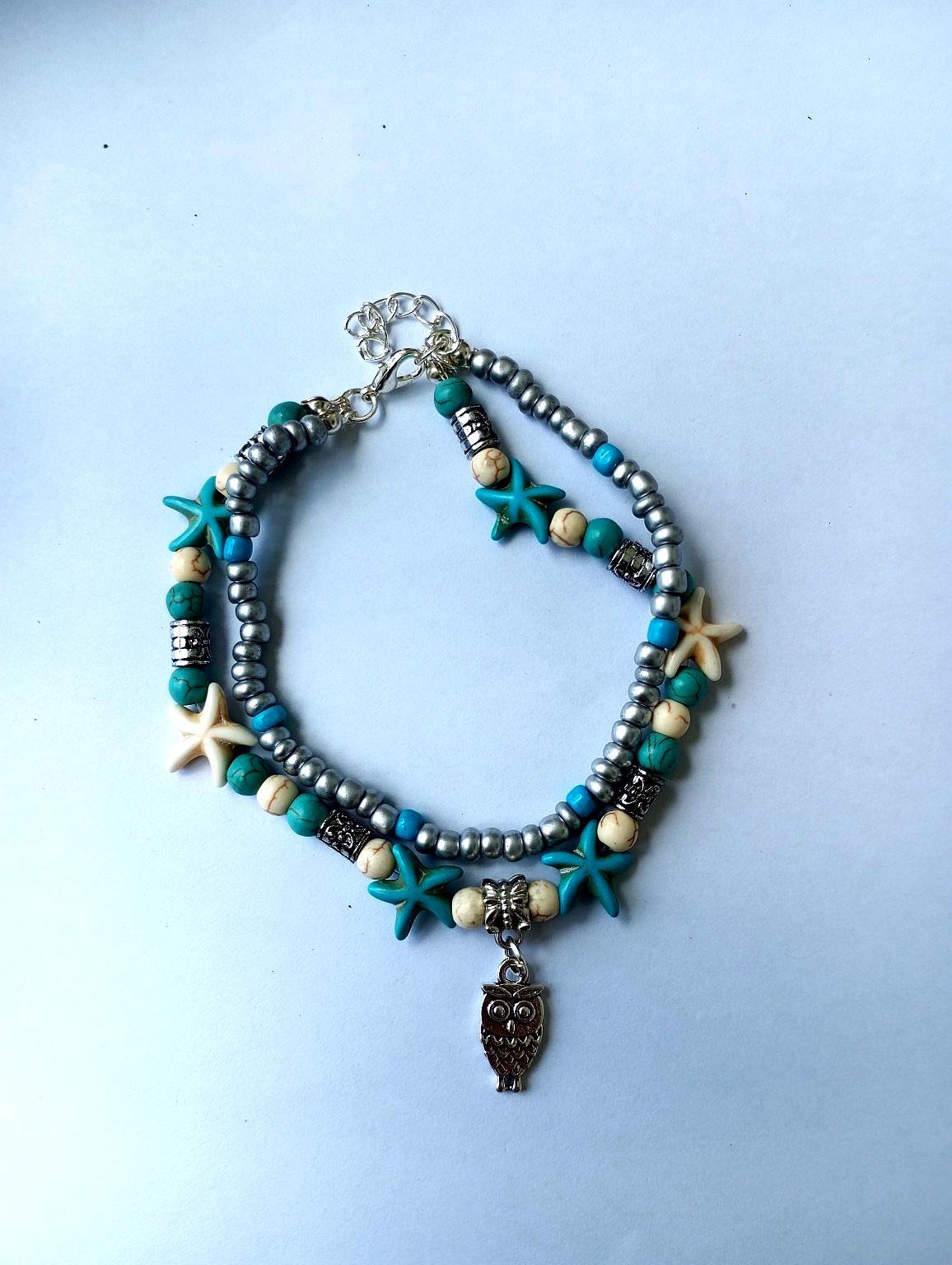 Bracelet Perles & Étoiles de Mer